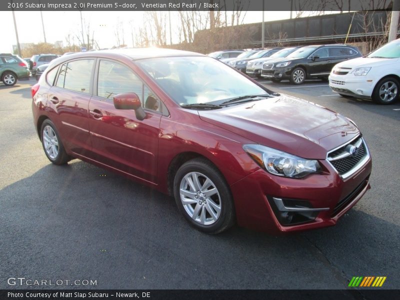 Venetian Red Pearl / Black 2016 Subaru Impreza 2.0i Premium 5-door
