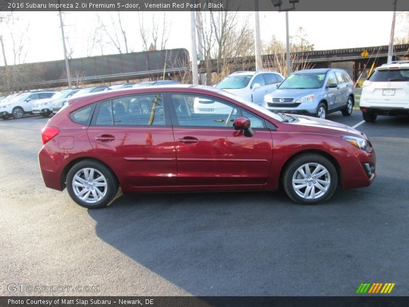 Venetian Red Pearl / Black 2016 Subaru Impreza 2.0i Premium 5-door