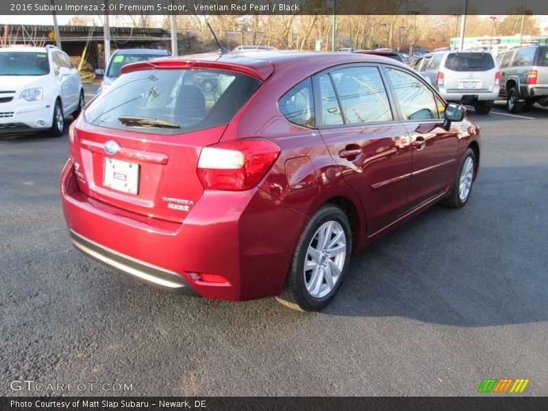 Venetian Red Pearl / Black 2016 Subaru Impreza 2.0i Premium 5-door