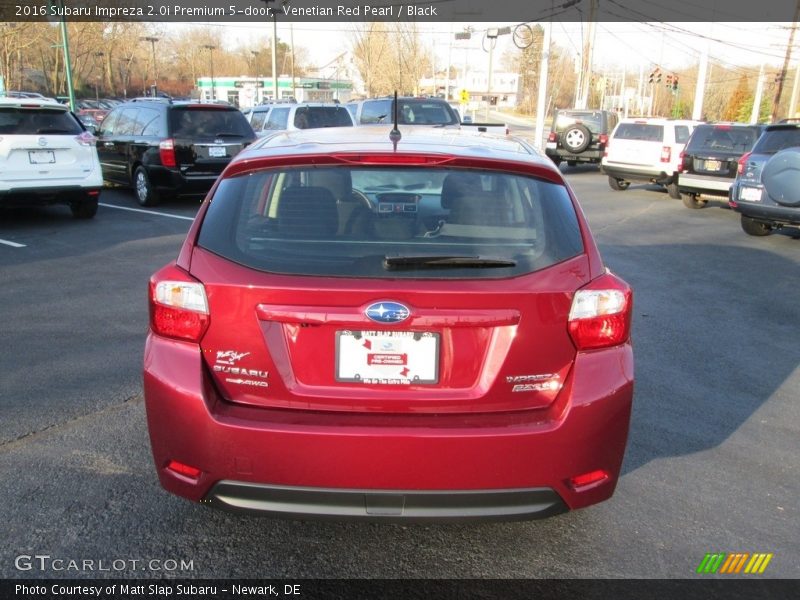Venetian Red Pearl / Black 2016 Subaru Impreza 2.0i Premium 5-door