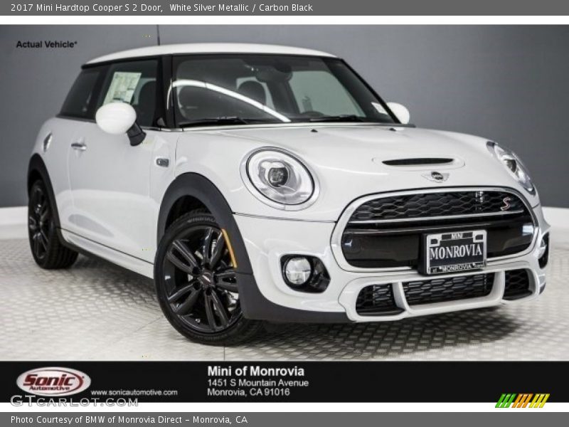 White Silver Metallic / Carbon Black 2017 Mini Hardtop Cooper S 2 Door
