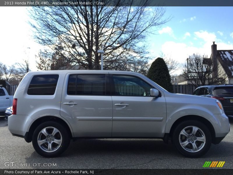 Alabaster Silver Metallic / Gray 2013 Honda Pilot EX 4WD