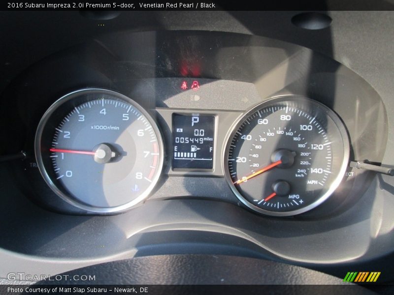 Venetian Red Pearl / Black 2016 Subaru Impreza 2.0i Premium 5-door