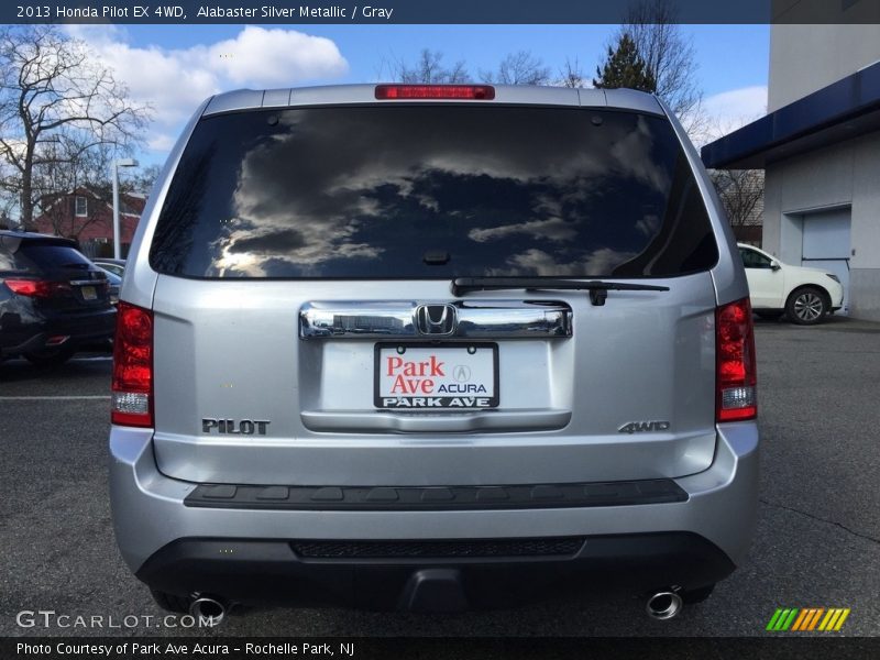 Alabaster Silver Metallic / Gray 2013 Honda Pilot EX 4WD