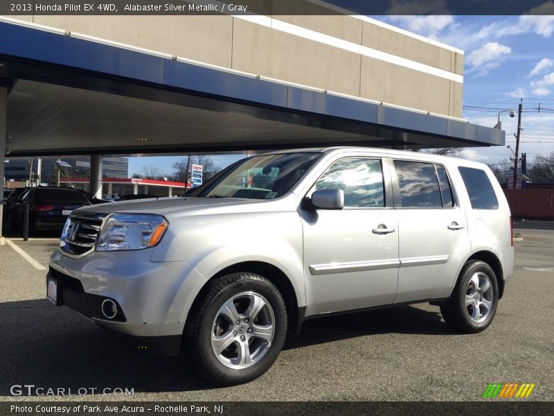 Alabaster Silver Metallic / Gray 2013 Honda Pilot EX 4WD