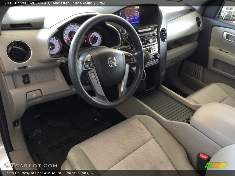 Alabaster Silver Metallic / Gray 2013 Honda Pilot EX 4WD