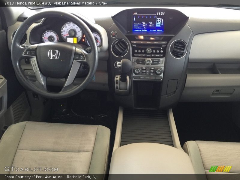 Alabaster Silver Metallic / Gray 2013 Honda Pilot EX 4WD