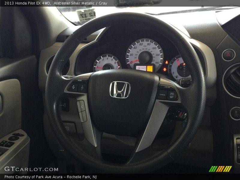 Alabaster Silver Metallic / Gray 2013 Honda Pilot EX 4WD