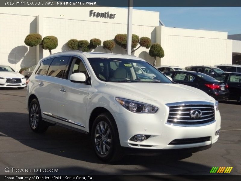 Majestic White / Wheat 2015 Infiniti QX60 3.5 AWD