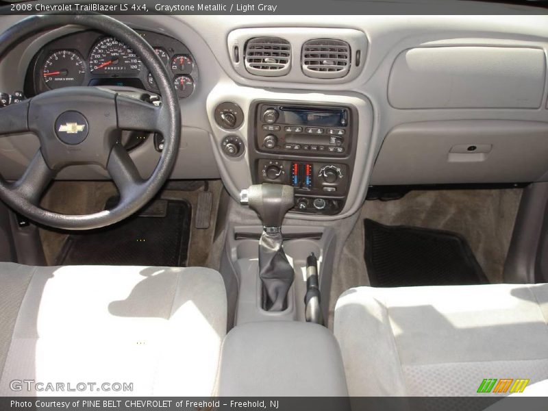 Graystone Metallic / Light Gray 2008 Chevrolet TrailBlazer LS 4x4