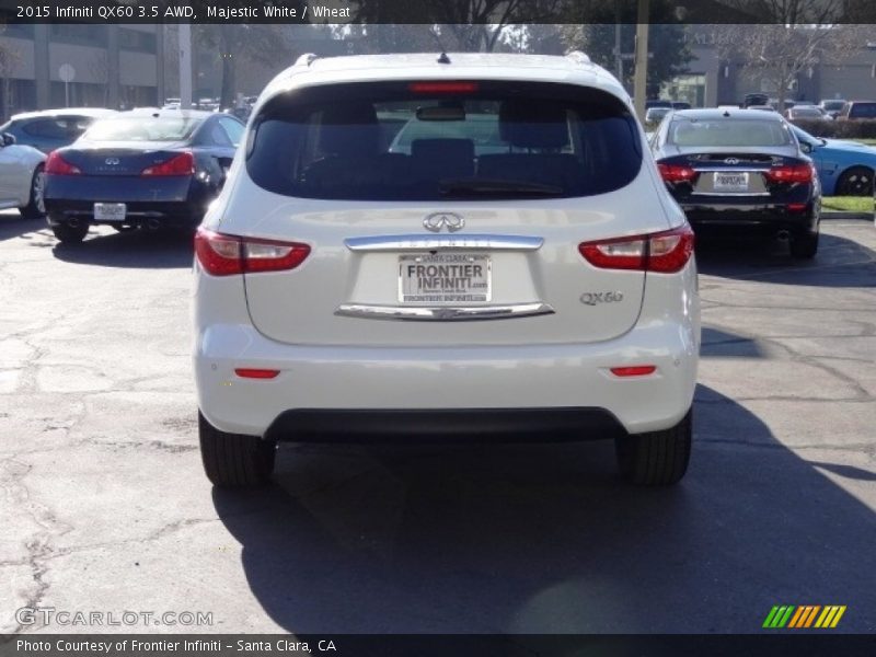 Majestic White / Wheat 2015 Infiniti QX60 3.5 AWD