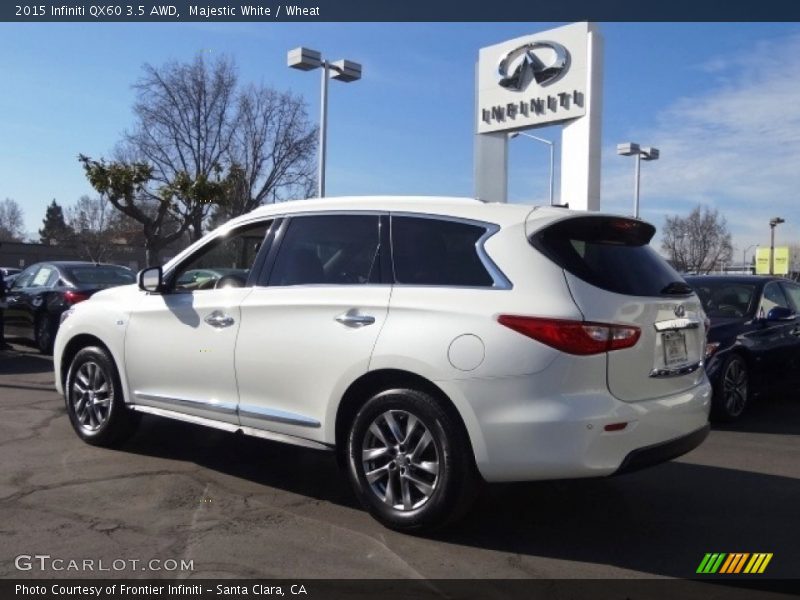 Majestic White / Wheat 2015 Infiniti QX60 3.5 AWD