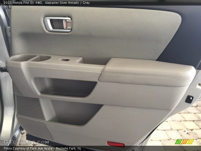 Alabaster Silver Metallic / Gray 2013 Honda Pilot EX 4WD