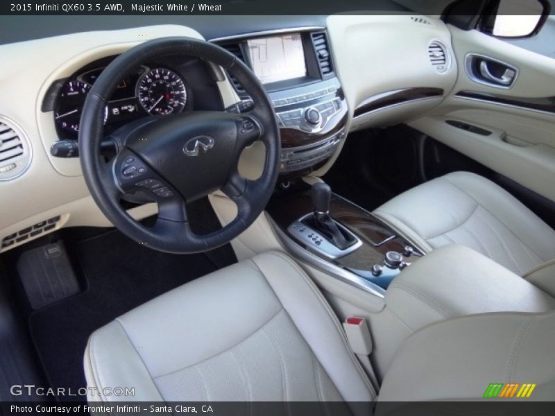 Majestic White / Wheat 2015 Infiniti QX60 3.5 AWD