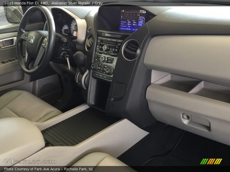 Alabaster Silver Metallic / Gray 2013 Honda Pilot EX 4WD