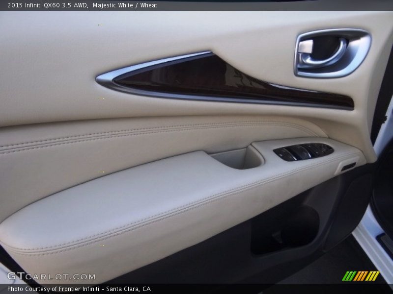 Majestic White / Wheat 2015 Infiniti QX60 3.5 AWD