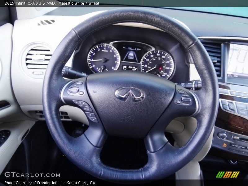 Majestic White / Wheat 2015 Infiniti QX60 3.5 AWD