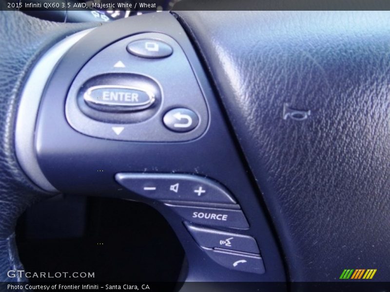 Majestic White / Wheat 2015 Infiniti QX60 3.5 AWD