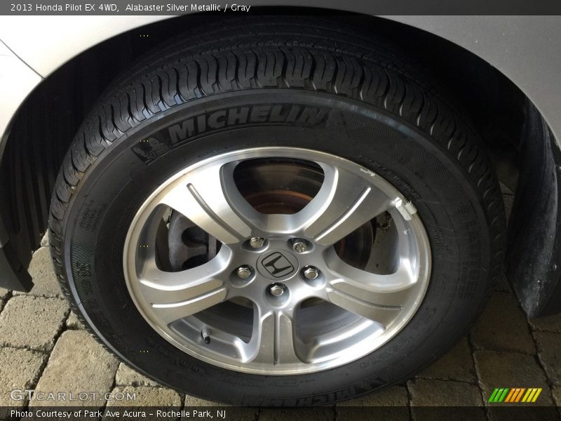 Alabaster Silver Metallic / Gray 2013 Honda Pilot EX 4WD