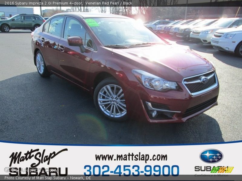 Venetian Red Pearl / Black 2016 Subaru Impreza 2.0i Premium 4-door