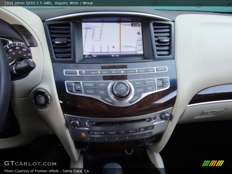 Majestic White / Wheat 2015 Infiniti QX60 3.5 AWD