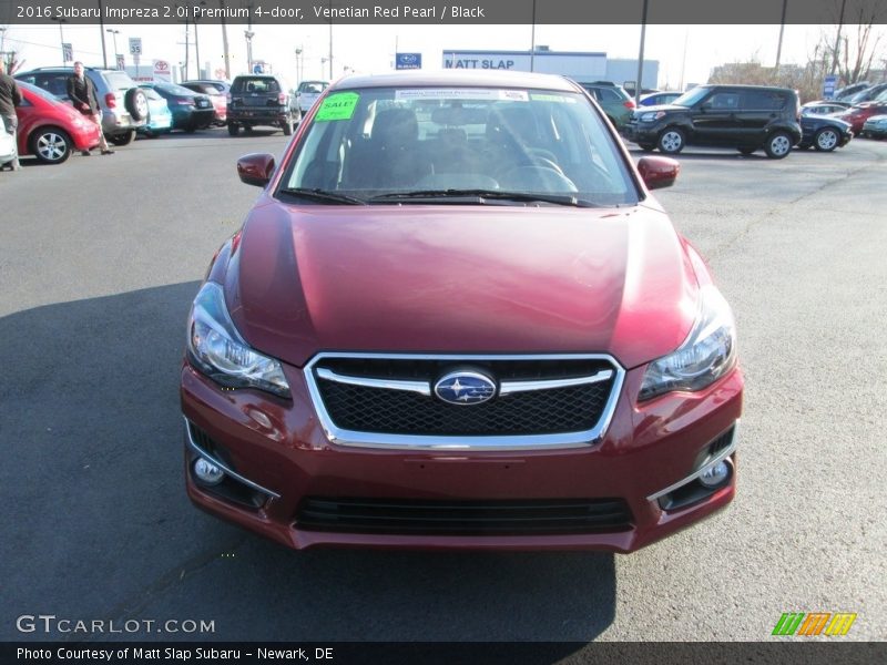 Venetian Red Pearl / Black 2016 Subaru Impreza 2.0i Premium 4-door