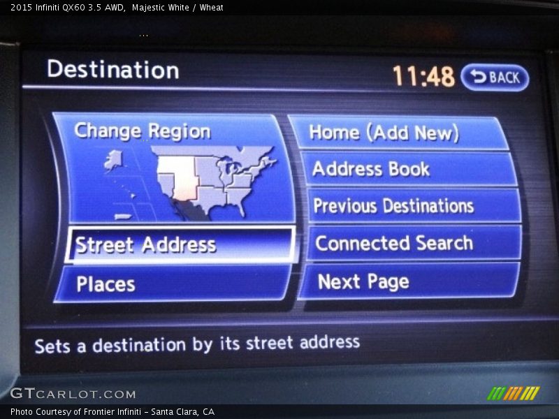 Majestic White / Wheat 2015 Infiniti QX60 3.5 AWD