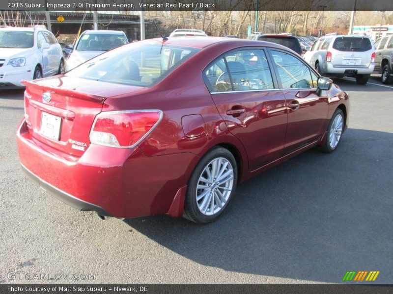 Venetian Red Pearl / Black 2016 Subaru Impreza 2.0i Premium 4-door