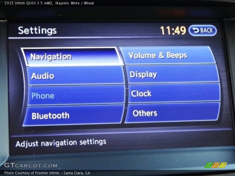 Majestic White / Wheat 2015 Infiniti QX60 3.5 AWD