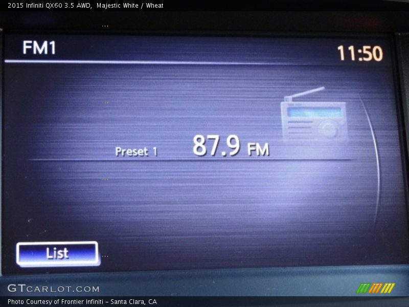 Majestic White / Wheat 2015 Infiniti QX60 3.5 AWD