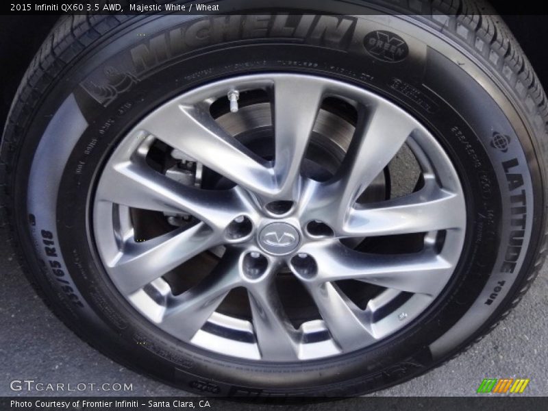 Majestic White / Wheat 2015 Infiniti QX60 3.5 AWD
