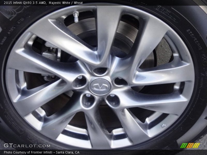 Majestic White / Wheat 2015 Infiniti QX60 3.5 AWD