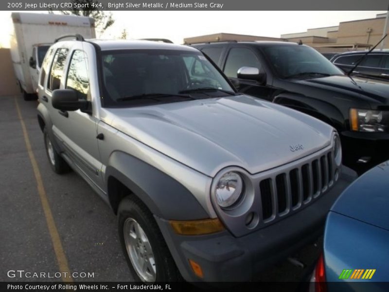 Bright Silver Metallic / Medium Slate Gray 2005 Jeep Liberty CRD Sport 4x4