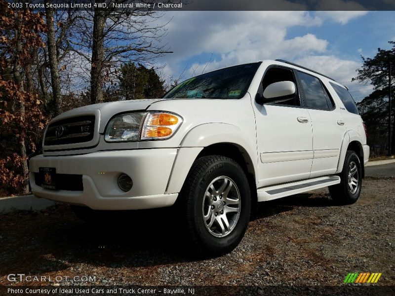 Natural White / Charcoal 2003 Toyota Sequoia Limited 4WD