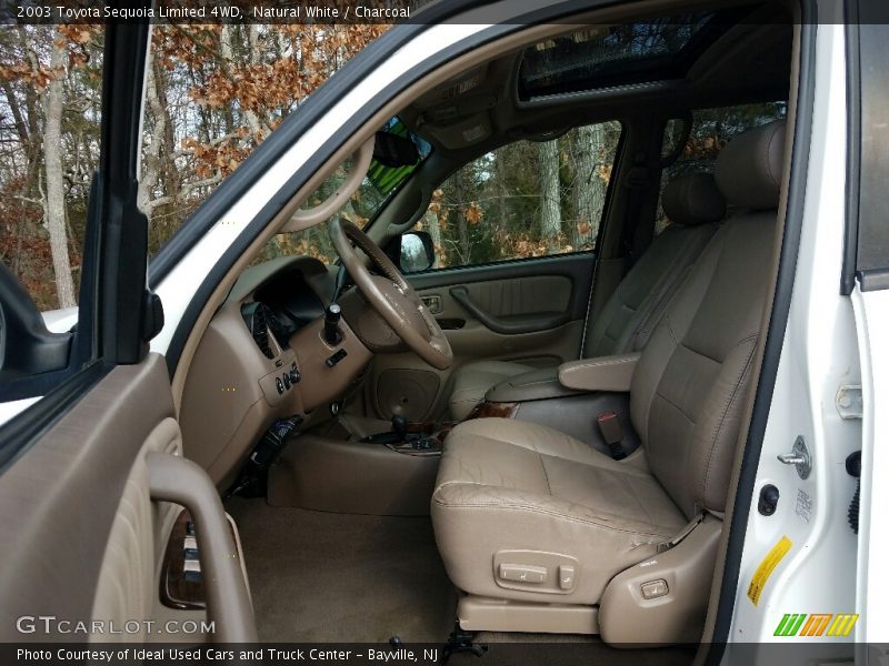 Natural White / Charcoal 2003 Toyota Sequoia Limited 4WD
