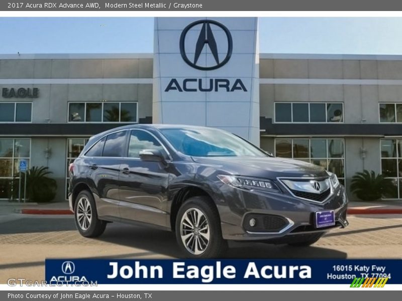 Modern Steel Metallic / Graystone 2017 Acura RDX Advance AWD