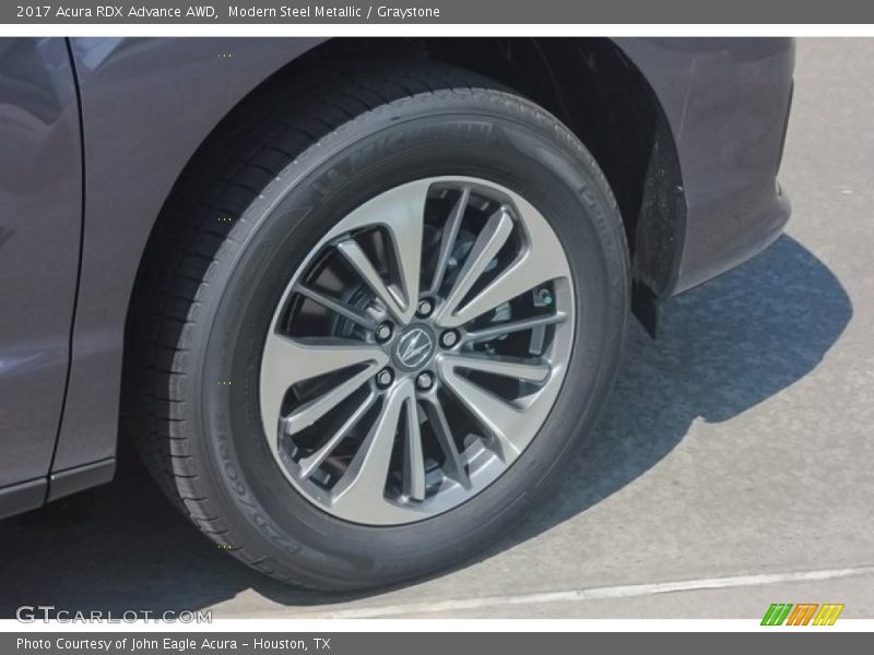 Modern Steel Metallic / Graystone 2017 Acura RDX Advance AWD