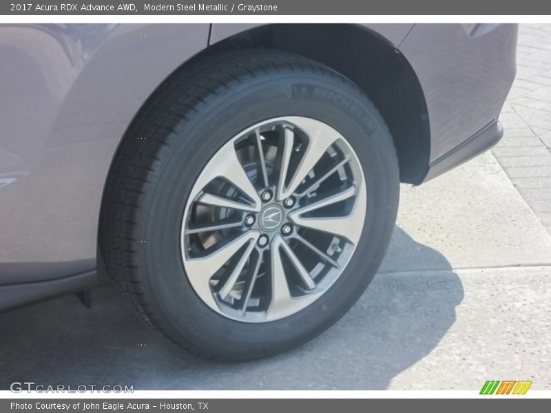 Modern Steel Metallic / Graystone 2017 Acura RDX Advance AWD