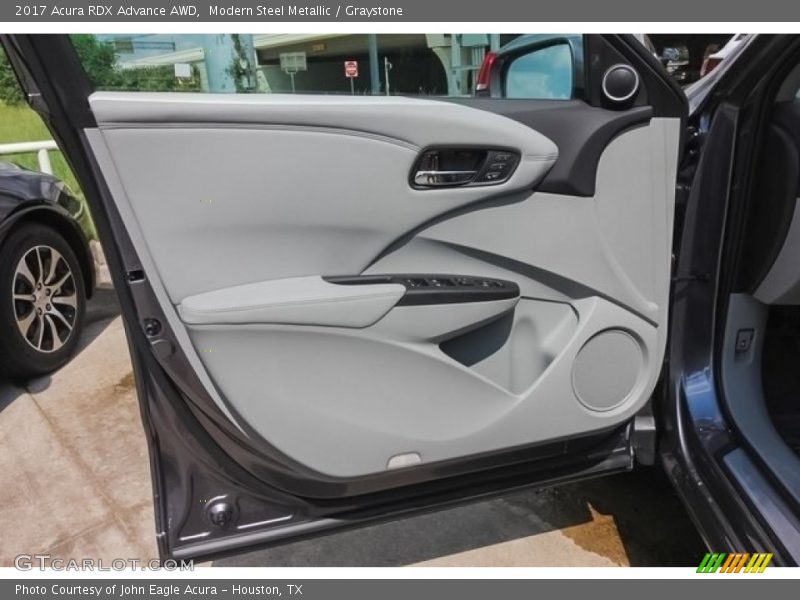 Modern Steel Metallic / Graystone 2017 Acura RDX Advance AWD