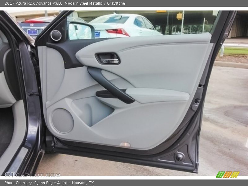 Modern Steel Metallic / Graystone 2017 Acura RDX Advance AWD