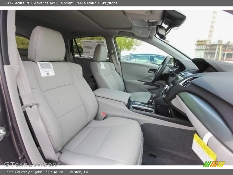 Modern Steel Metallic / Graystone 2017 Acura RDX Advance AWD