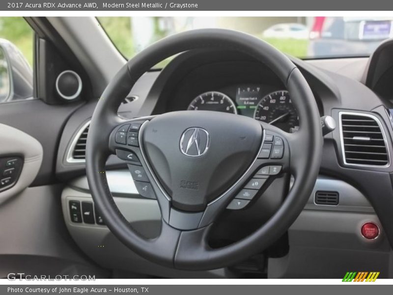 Modern Steel Metallic / Graystone 2017 Acura RDX Advance AWD