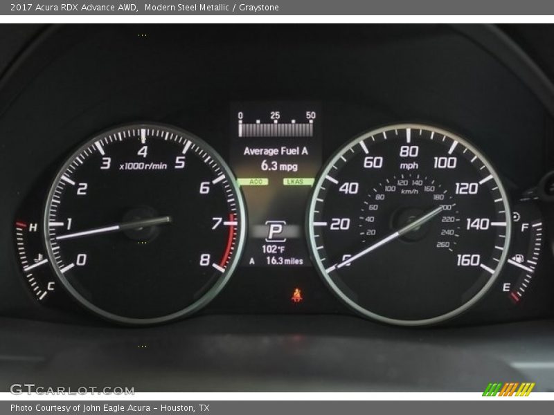 Modern Steel Metallic / Graystone 2017 Acura RDX Advance AWD