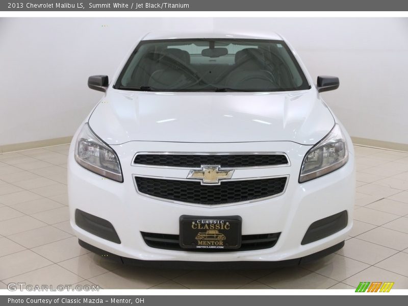Summit White / Jet Black/Titanium 2013 Chevrolet Malibu LS