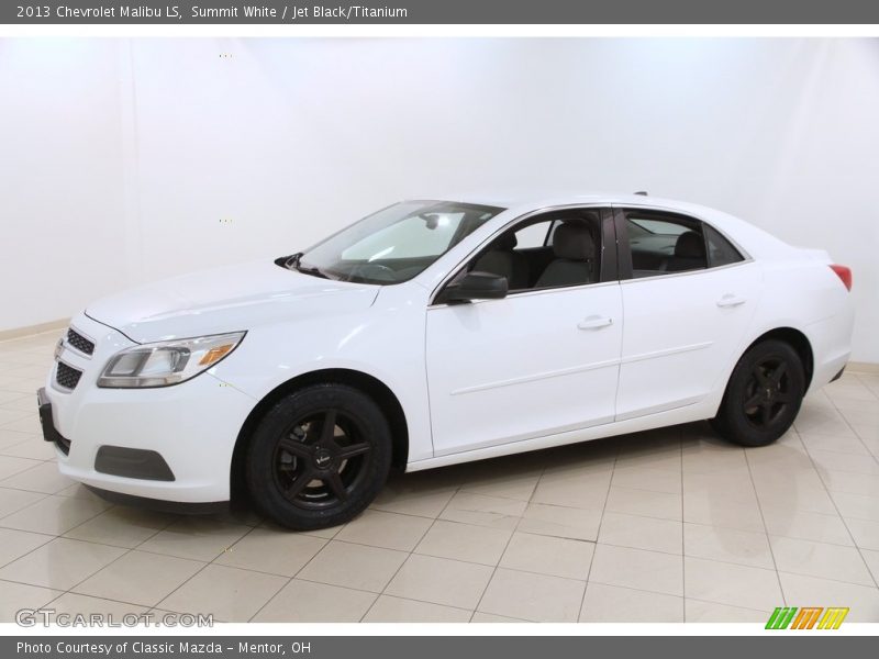 Summit White / Jet Black/Titanium 2013 Chevrolet Malibu LS