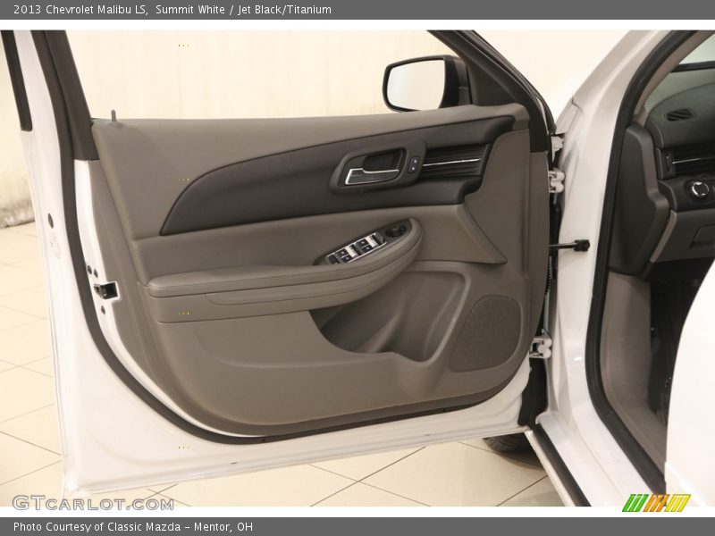 Summit White / Jet Black/Titanium 2013 Chevrolet Malibu LS