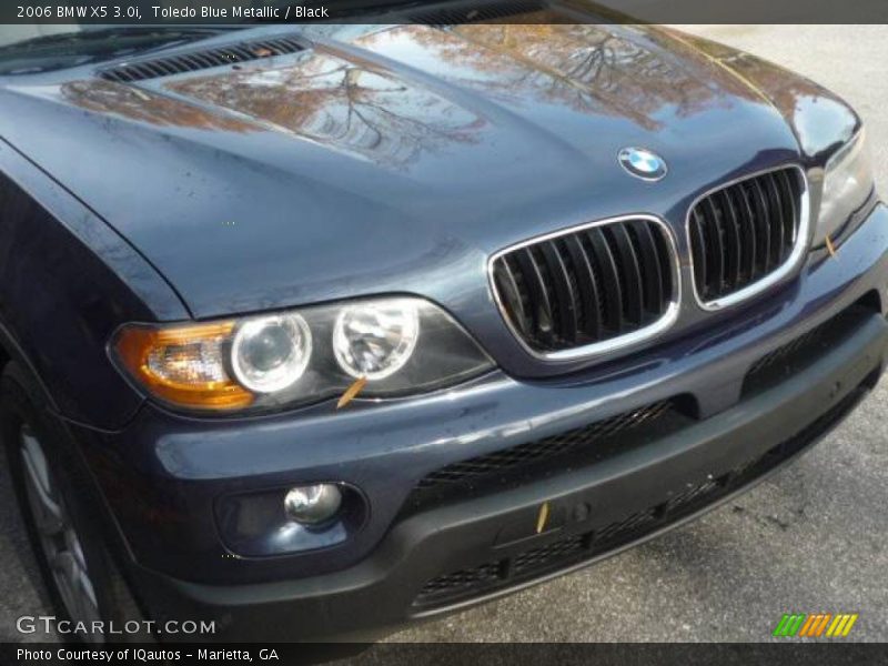 Toledo Blue Metallic / Black 2006 BMW X5 3.0i