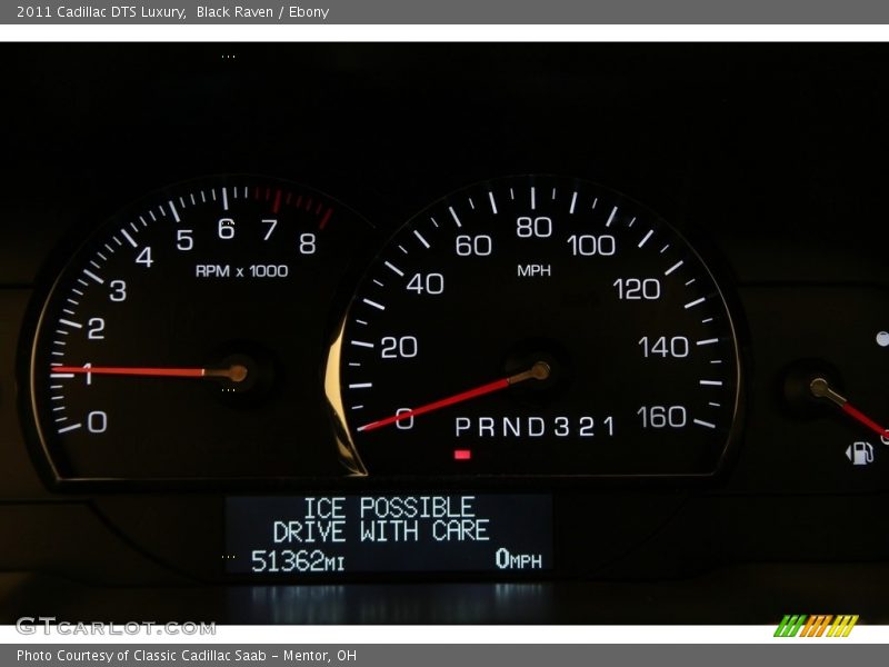 Black Raven / Ebony 2011 Cadillac DTS Luxury