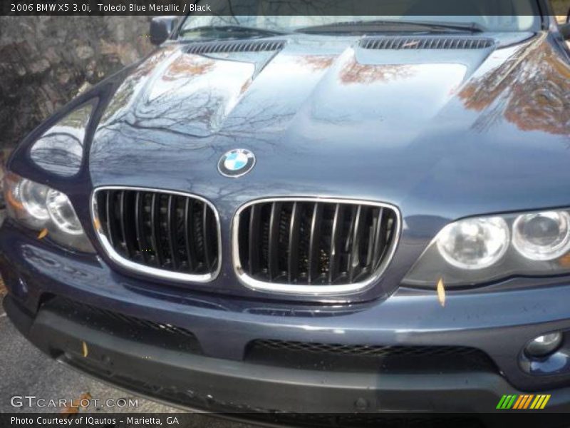 Toledo Blue Metallic / Black 2006 BMW X5 3.0i