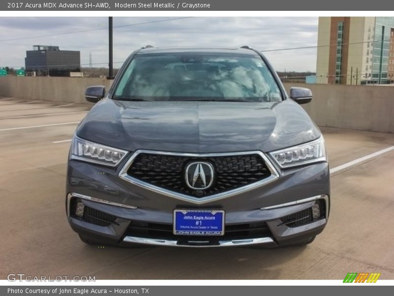 Modern Steel Metallic / Graystone 2017 Acura MDX Advance SH-AWD